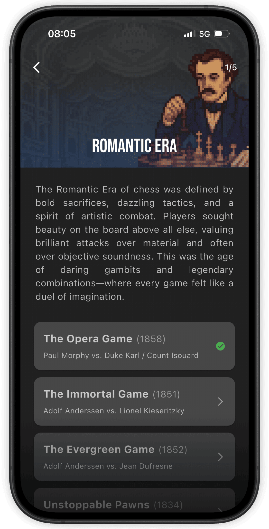 ChessIconic App Screen 3